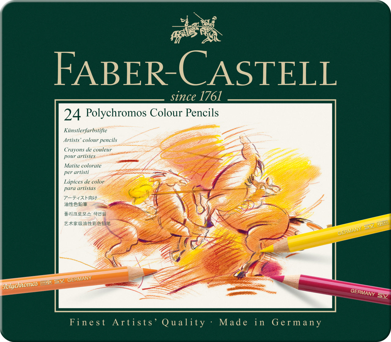 CREIOANE COLORATE 24 CULORI POLYCHROMOS FABER-CASTELL CREIOANE COLORATE 24 CULORI POLYCHROMOS FABER-CASTELL